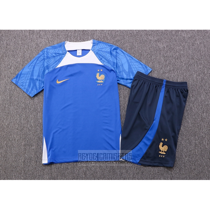 Chandal del Francia Manga Corta 2022-2023 Azul - Pantalon Corto